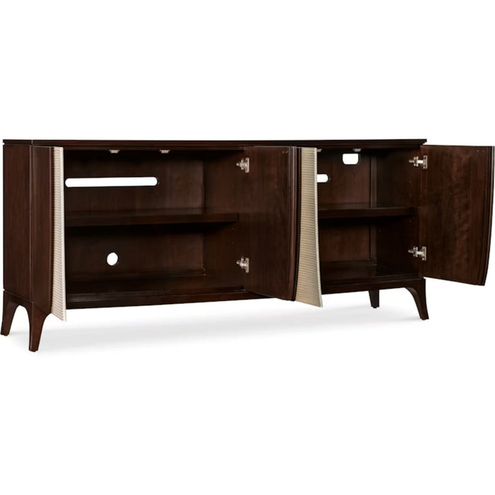 Hooker Furniture TV Console Hooker Furniture Bella Donna Dark Wood Entertainment Credenza