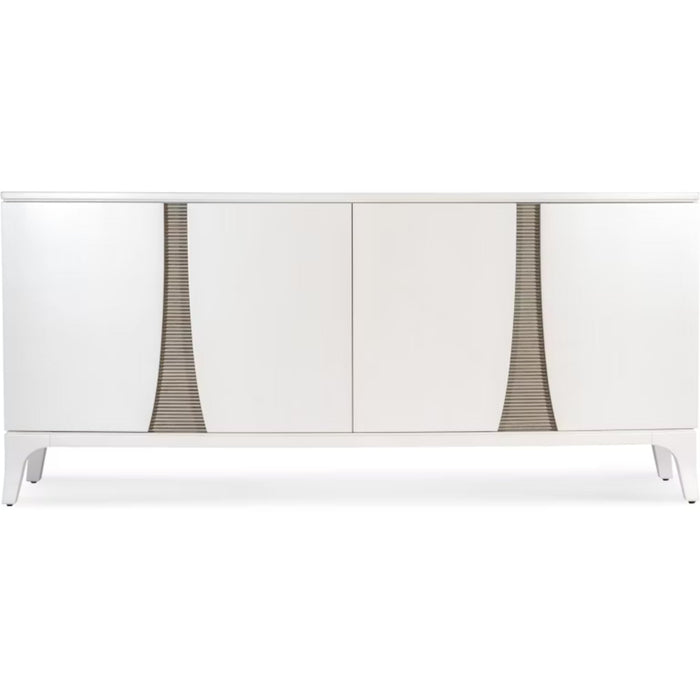 Hooker Furniture TV Console Hooker Furniture  Bella Donna White Entertainment Credenza