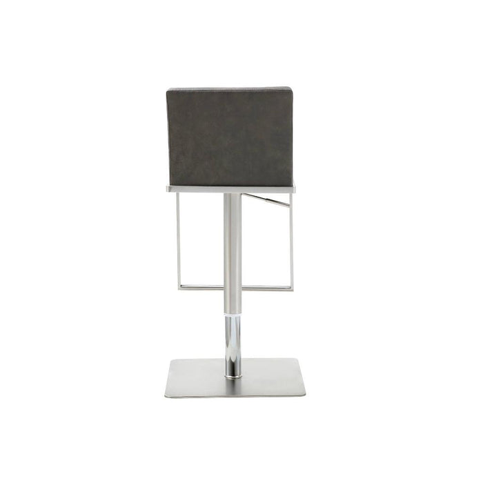 Whiteline Modern Clay Grey Adjustable Barstool/Counter Stool