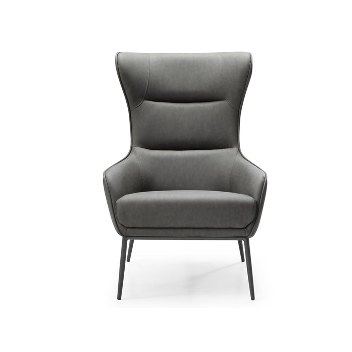 Whiteline Modern Wyatt Faux Leather Accent Chair