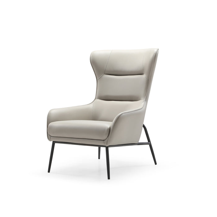 Whiteline Modern Wyatt Faux Leather Accent Chair