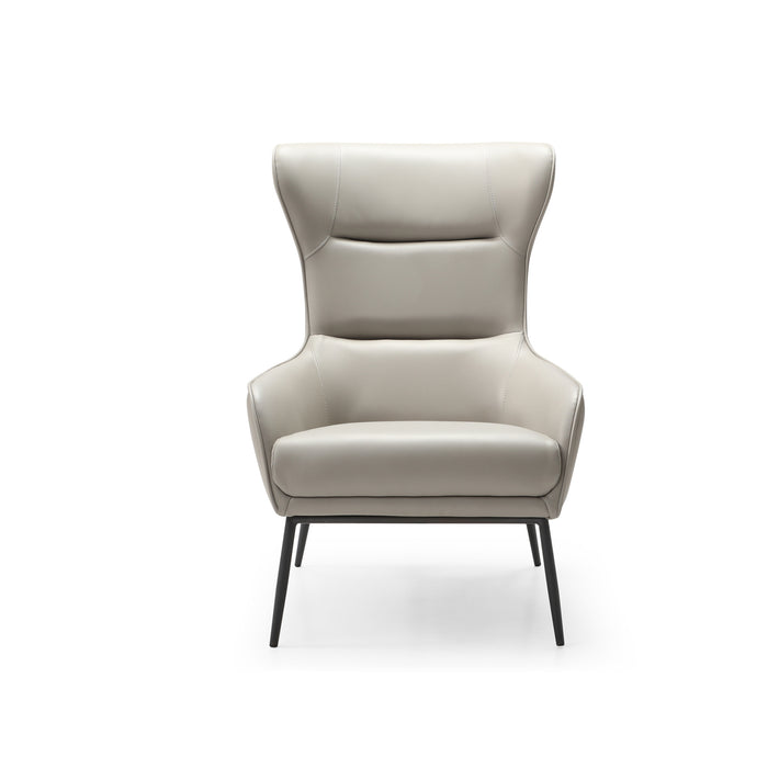 Whiteline Modern Wyatt Faux Leather Accent Chair