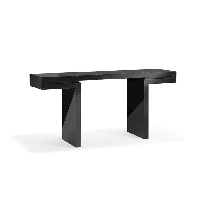 Whiteline Modern Delaney Black Console Table