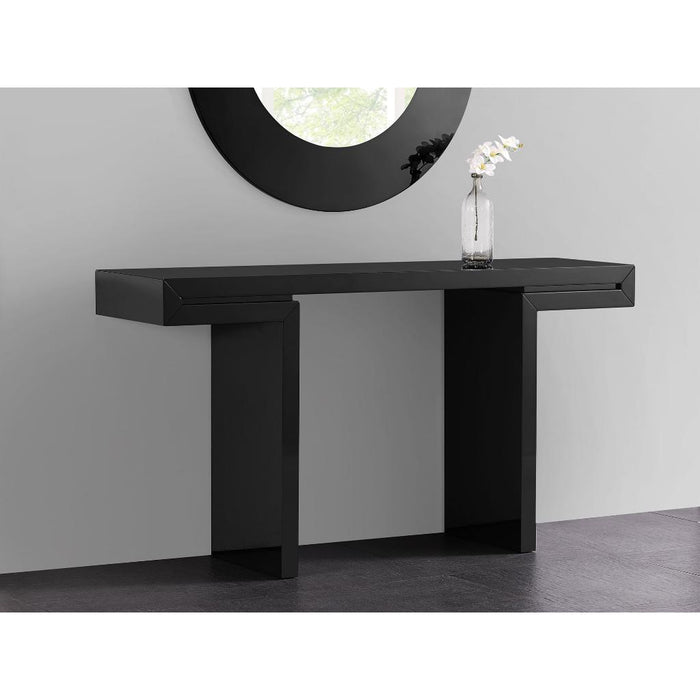 Whiteline Modern Delaney Black Console Table