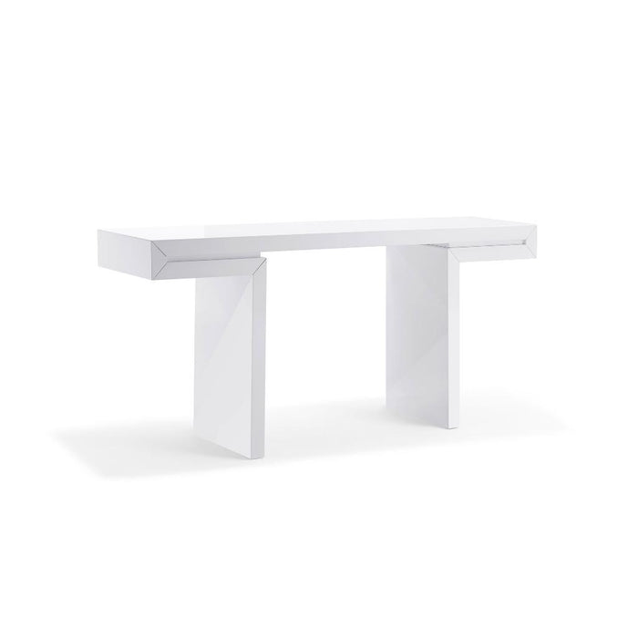 Whiteline Modern Delaney White Console Table