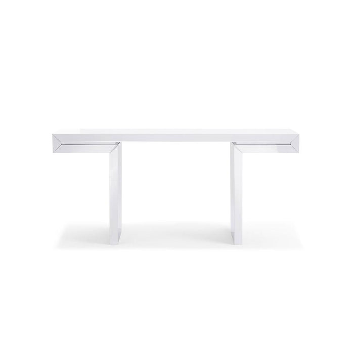 Whiteline Modern Delaney White Console Table