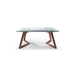 Whiteline Modern Delta Extendable Glass Top Kitchen Dining Table