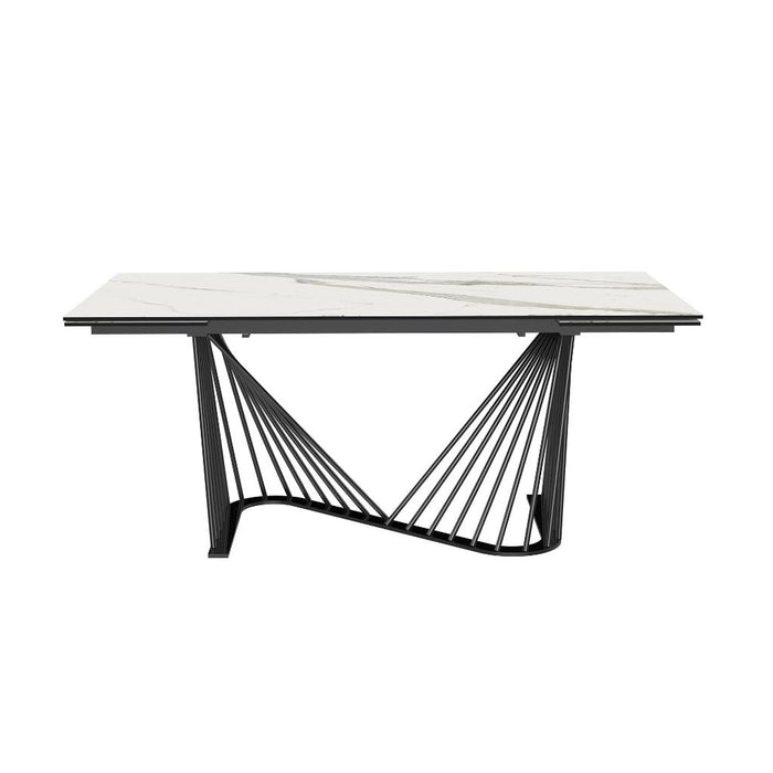 Whiteline Modern Roma Extendable Dining Table