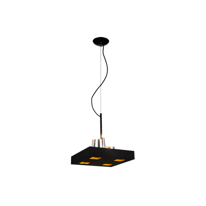 Whiteline Modern Cesar Black Pendant Ceiling Lamp