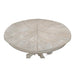 Sarreid LTD. Dining Table Arles Equestrian Jupe Dining Table 70" Moonskin Pedestal by Sarreid LTD.