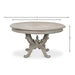 Sarreid LTD. Dining Table Arles Equestrian Jupe Dining Table 70" Moonskin Pedestal by Sarreid LTD.