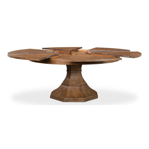 Sarreid LTD. Dining Table Giselle Extendining Jupe Dining Table Lg, Mink Finish by Sarreid LTD