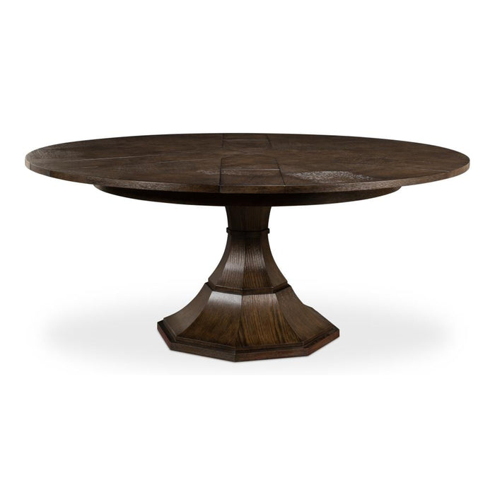 Sarreid LTD. Dining Table Giselle Jupe Table, Med, Artisan Grey by Sarreid LTD.