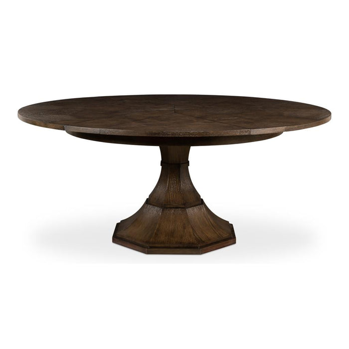 Sarreid LTD. Dining Table Giselle Jupe Table, Med, Artisan Grey by Sarreid LTD.