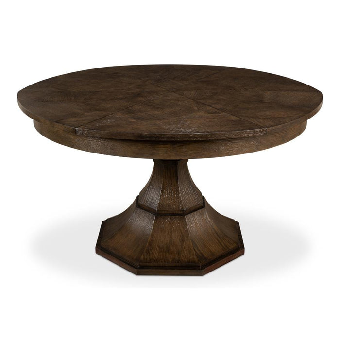 Sarreid LTD. Dining Table Giselle Jupe Table, Med, Artisan Grey by Sarreid LTD.