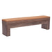 Zuo Bench Bonker Storage Bench Brown