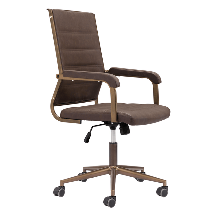 Zuo Office Chair Auction Office Chair Espresso by Zuo