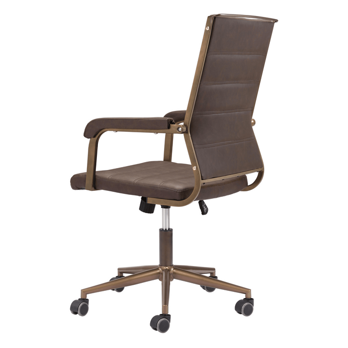 Zuo Office Chair Auction Office Chair Espresso by Zuo