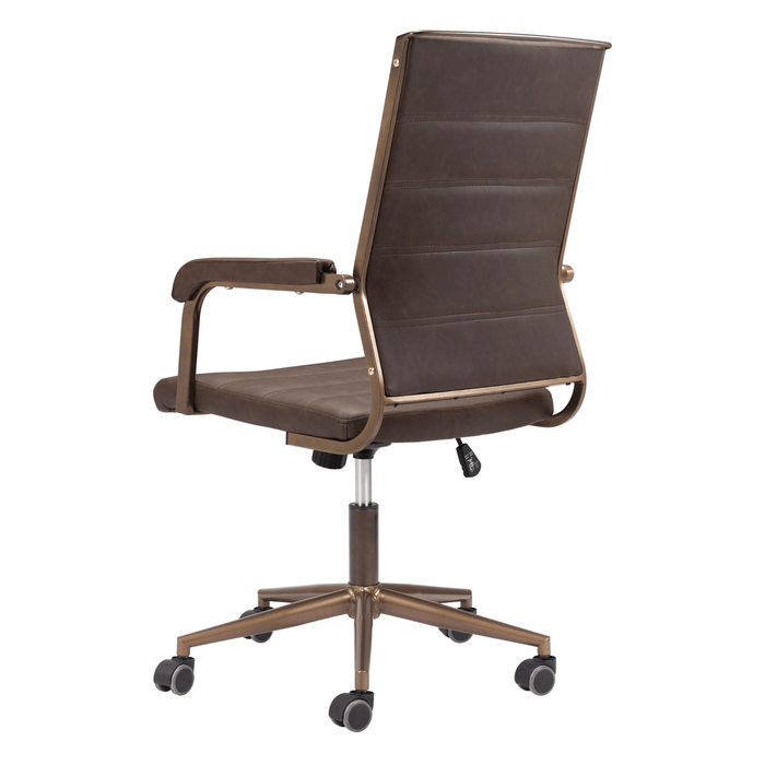 Zuo Office Chair Auction Office Chair Espresso by Zuo