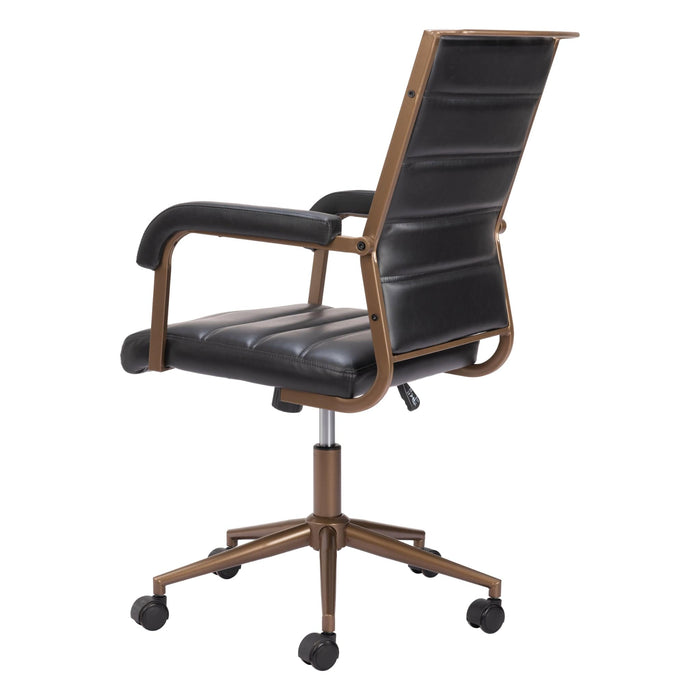 Zuo Office Chair Auction Office Chair Vintage Black by Zuo