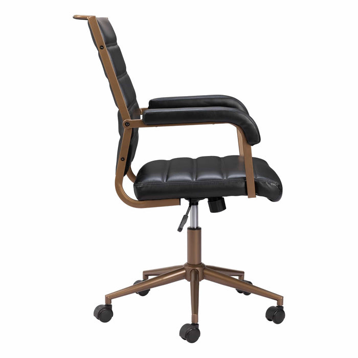 Zuo Office Chair Auction Office Chair Vintage Black by Zuo