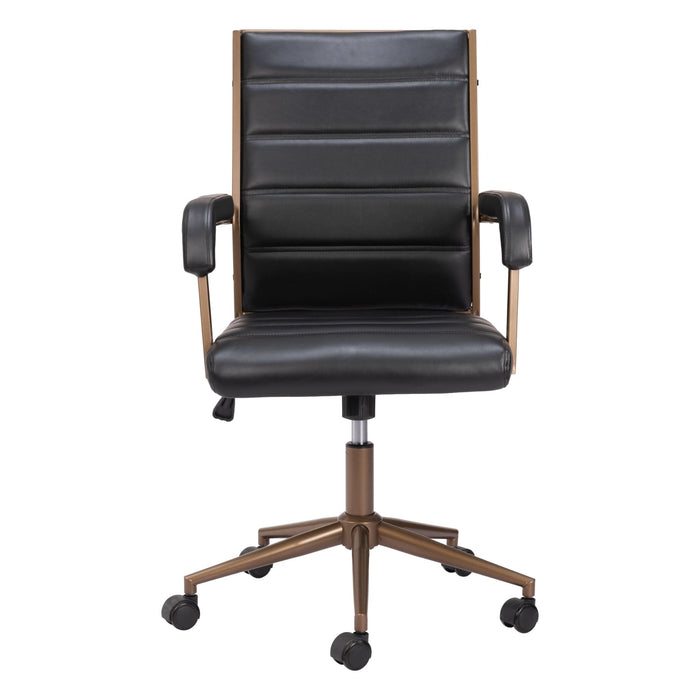 Zuo Office Chair Auction Office Chair Vintage Black by Zuo