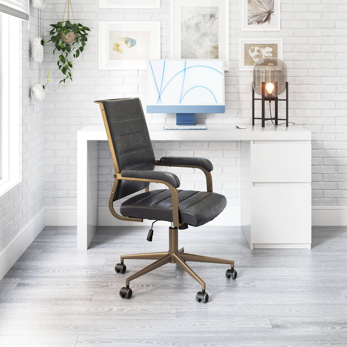 Zuo Office Chair Auction Office Chair Vintage Black by Zuo