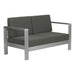 Zuo Outdoor Set Cosmopolitan Sofa/ Loveseat/ Side Table Zuo Outdoor Set Dark Gray