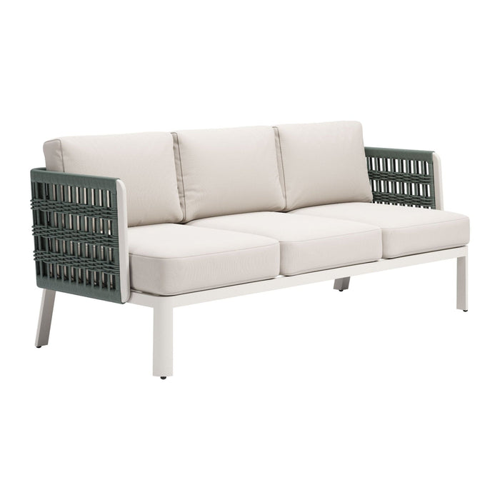 Zuo Sofa/Sectional Bridgehampton Outdoor Sofa by Zuo, White